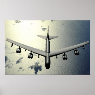 Poster A B-52 Esttratofortaleza em voo