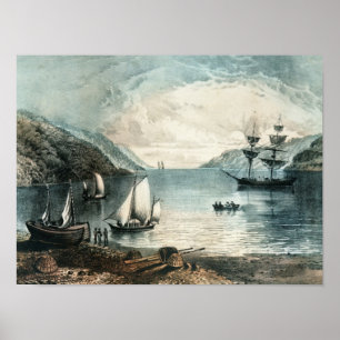 Póster A baía de Annapolis, c.1880