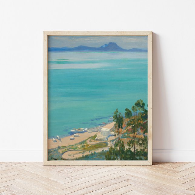Poster A Baía de Tunis, Manhã | Sir John Lavery (Criador carregado)