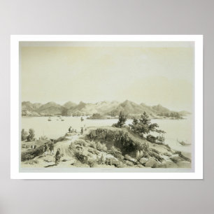 Póster A baía e a ilha de Hong Kong, chapeiam 4 'de Ske