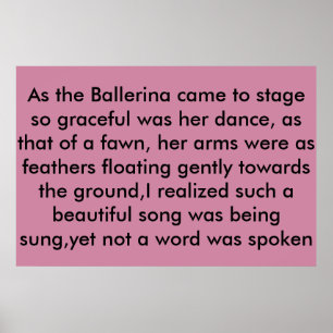 Póster a bailarina