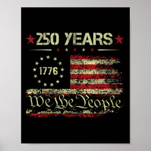 Poster A Bandeira Americana Do Povo Dos EUA 1776 2026 4 D