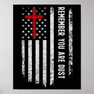 Poster A Bandeira Americana Lembra Que Você É Posta Ash W