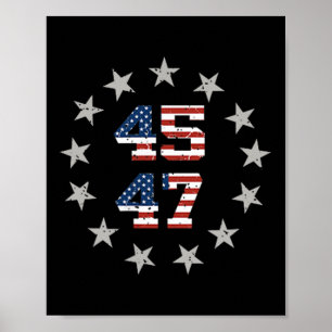 Poster A bandeira americana Trump Daddys volta para casa