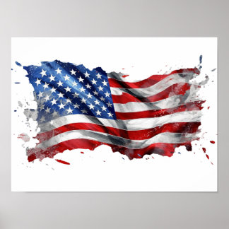 Poster A bandeira americana: um símbolo da liberdade
