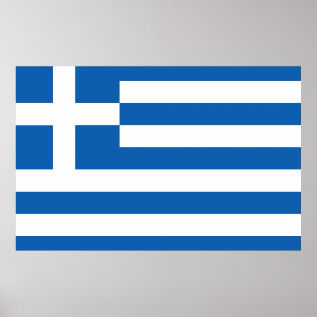 Poster A bandeira da Grécia  (Frente)