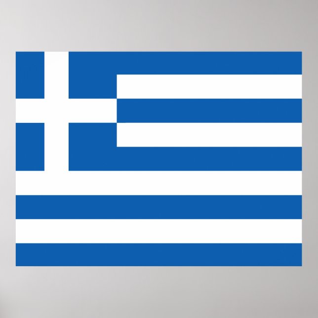 Poster A bandeira da Grécia  (Frente)
