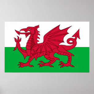 Poster A bandeira de Galês