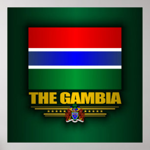Póster A bandeira de Gambia
