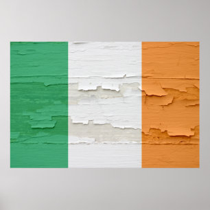 Póster A bandeira de Ireland resistiu à pintura