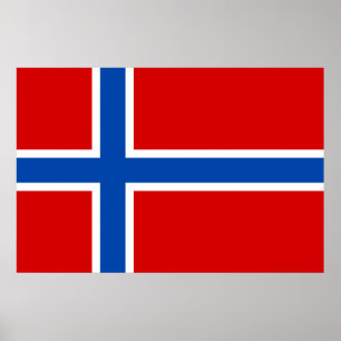 Póster A bandeira de Noruega