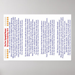 Póster A bandeira star spangled *
