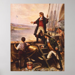 Poster A bandeira star spangled por Percy Moran
