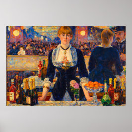 Poster A Bar at the Folies-Bergere by Edouard Manet