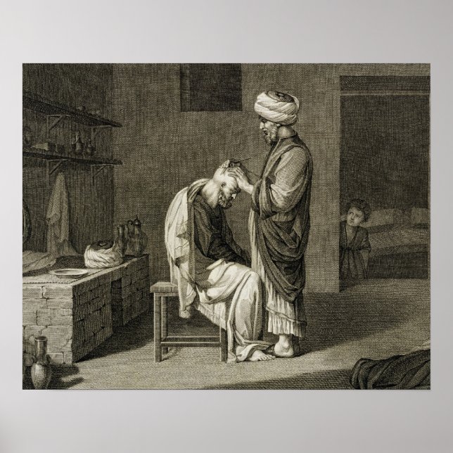 Poster A Barber, do Volume II Artes e Comércio de Des (Frente)