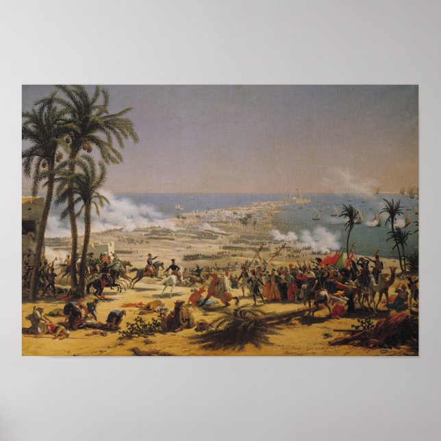 Poster A Batalha de Aboukir, 25 de julho de 1799 (Frente)