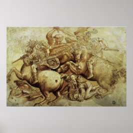 Póster A Batalha de Anghiari por Leonardo da Vinci