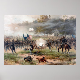 Poster A Batalha de Antietam - Guerra Civil