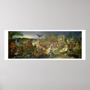 Poster A batalha de Arbela (ou de Gaugamela) 331 BC,