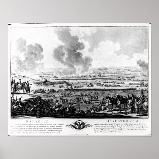 Póster A Batalha de Austerlitz, 2 de dezembro de 1805 (Frente)