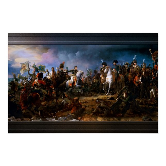 Póster A Batalha de Austerlitz por François Gérard (Frente)