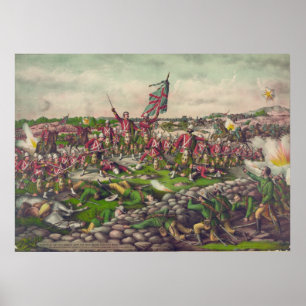 Póster A Batalha de Belmont na Guerra Britânica de 1899