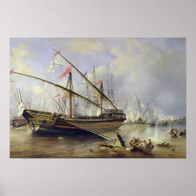 Póster A Batalha de Grengham em 27 de julho de 1720 (Frente)
