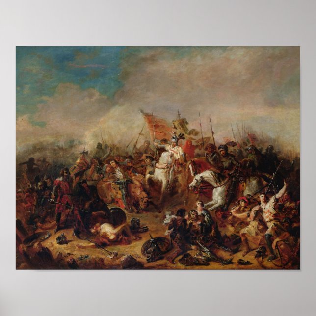 Póster A Batalha de Hastings em 1066 (Frente)