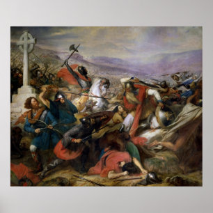 Póster A batalha de Poitiers, ganhada por Charles Martel