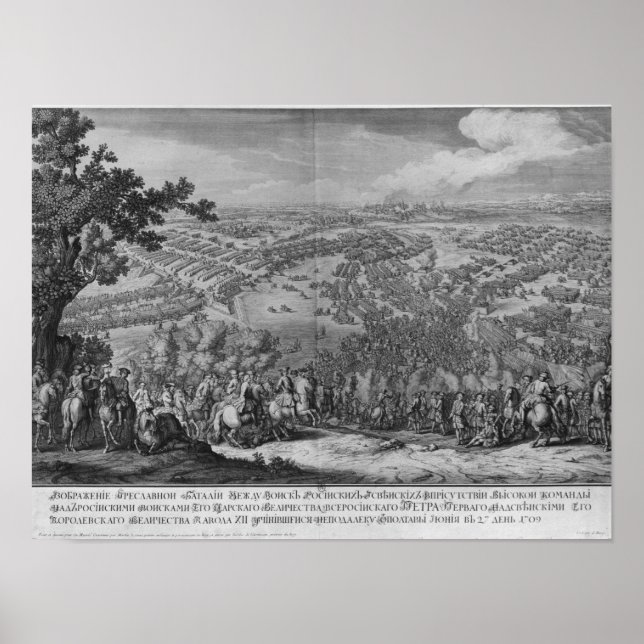 Poster A Batalha de Poltava (Frente)