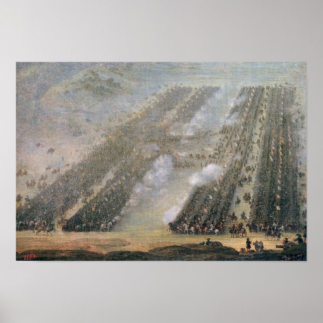 Poster A Batalha de Poltava, 1750 (Frente)