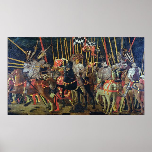 Póster A Batalha de San Romano em 1432, c.1456 (Frente)
