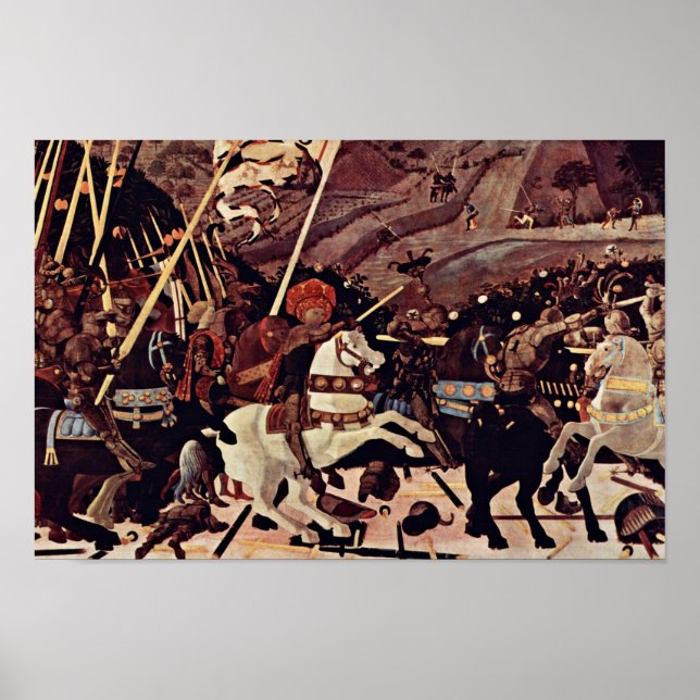 Póster A Batalha De San Romano Por Paolo Uccello (Frente)