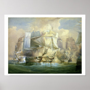 Póster A batalha de Trafalgar, o começo do Acti