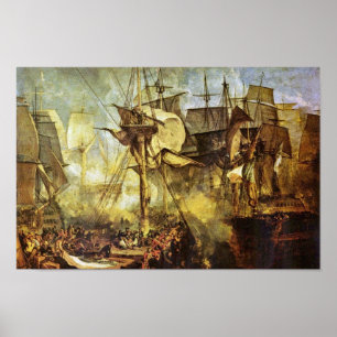 Poster A batalha de Trafalgar por Steuerbordbesanwanten