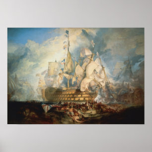 Poster A Batalha de Traffic 1822 William Turner