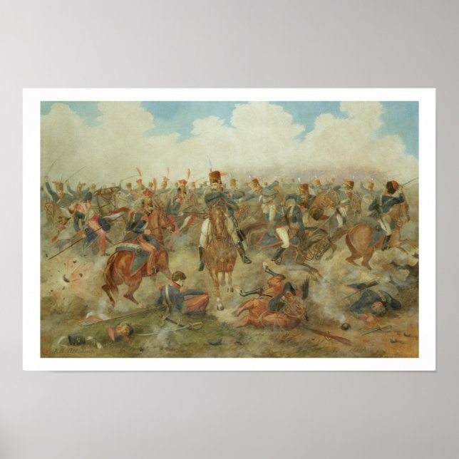 Poster A Batalha de Waterloo, 18 de junho de 1815 (c/c em (Frente)