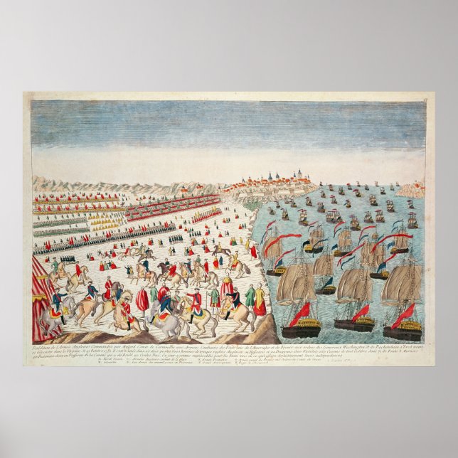 Póster A Batalha de Yorktown, 19 de outubro de 1781 (Frente)