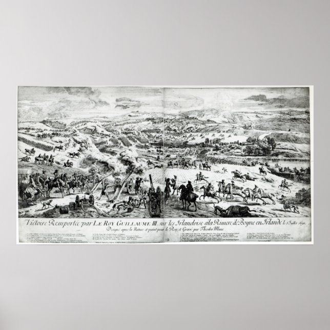 Poster A Batalha do Boyne, c.1690 (Frente)
