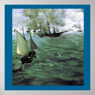 Póster A Batalha do Kearsarge e do Alabama