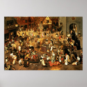 Póster A batalha entre o Carnaval e a Quaresma