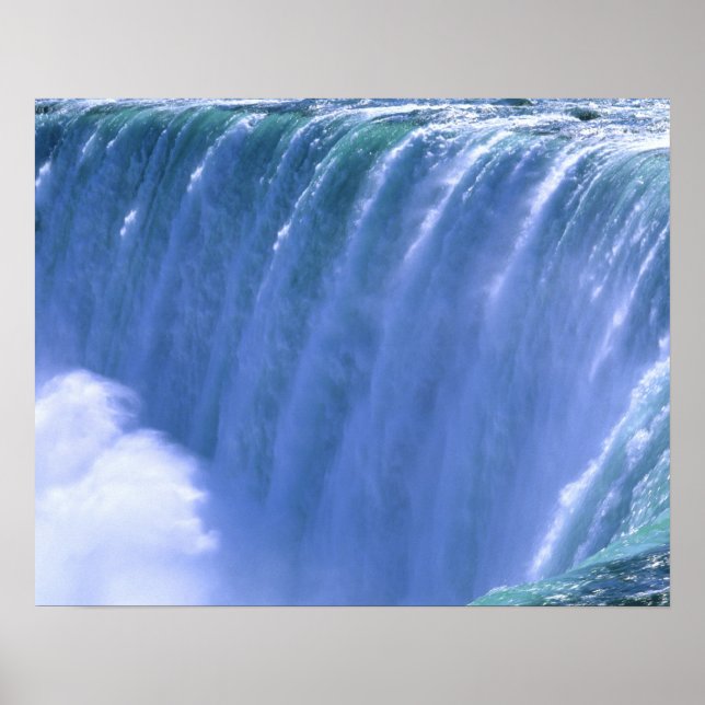 Póster À Beira das Poderosas Cataratas do Niágara, Nova Y (Frente)
