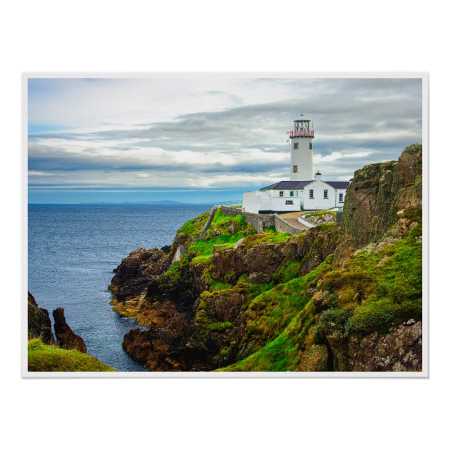 Póster A "Beira do Mundo" no Farol de Fanad Head (Frente)