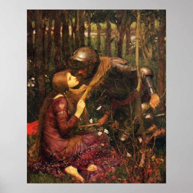 Poster A Bela Dama sem Misericórdia - John William Waterh (Frente)
