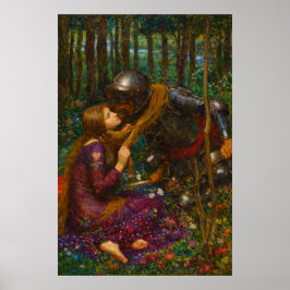 Poster A Bela Dama Sem Piedade por Waterhouse