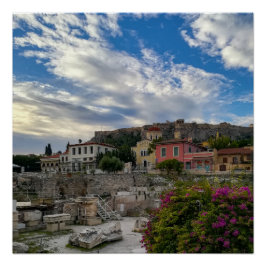 Póster A bela e colorida Atenas
