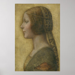 Poster A bela princesa (por Leonardo da Vinci)