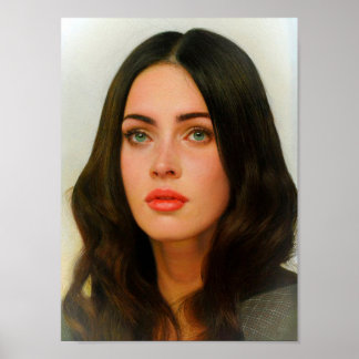 Poster a beleza da arte megan fox
