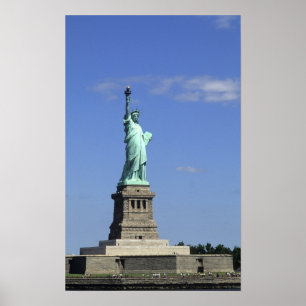 Poster A beleza da estátua da liberdade famosa sobre