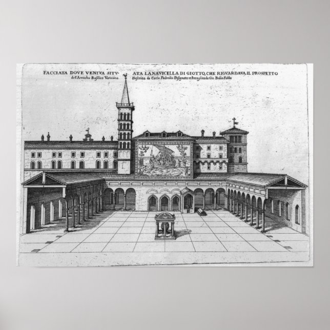 Póster A Benedição Loggia do Antigo Vaticano (Frente)